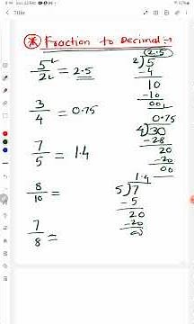 Fraction to Decimal, Conversion of Fraction to Decimal