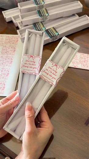 Sierra Miller | Content Creator | Galentine’s Day Party idea! 💗 Grab these 2 packs of pillar candles at Dollar Tree for $1.25 and add custom labels with sticker paper! I... | Instagram