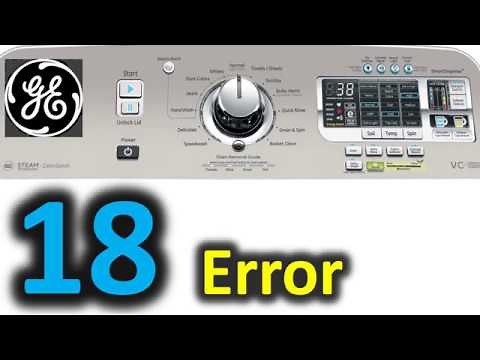 18 Error Code SOLVED!!! GE Top Load Washer Washing Machine I8