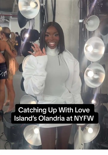 @Olandria’s #NYFW essentials? Lip gloss, perfume, and of course, a sickening bob. ELLE caught up with the #LoveIsland star ahead of #Area’s spring 2026 show. #newyorkfashionweek #olandria