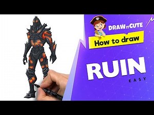 How to draw Ruin | Fortnite season 8 drawing tutorial