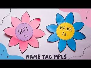 Cara Membuat Name Tag MPLS / Papan Nama MOS OSPEK Mudah dari Kertas Origami