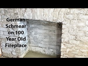 How To Do German Schmear On A Crumbling Fireplace | 100 Year Old Farmhouse Renovation