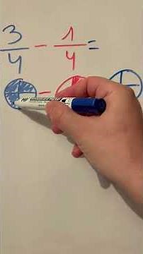 Subtracting fractions with the same denominator 🧮 Answer in a few moments! With a graphic example.