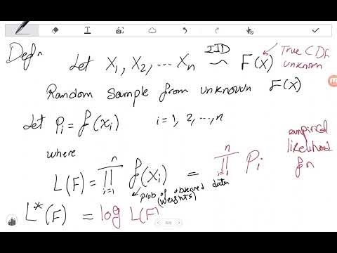 Lecture 08 - Empirical Likelihood EL and Empirical Likelihood Ratio Test ELRT