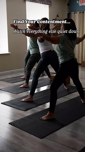  Contentment isn't about getting more. It's about noticing what's already there. The piece. The ordinary Joy. The enough-ness of right now. Share this with someone who needs a reminder. #CommunityClarityGrowth #Contentment #STLYoga #stlouisyoga | South River Yoga | Facebook