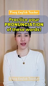 29K views · 642 reactions | Practice your pronunciation of these words in standard American English. #pronunciationpractice #esl #pronunciation | Pinay English Teacher | Facebook