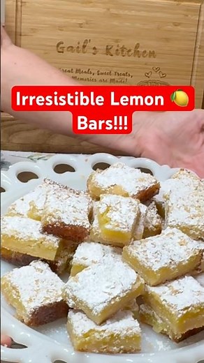 Lemon Bars Recipe #lemonbars