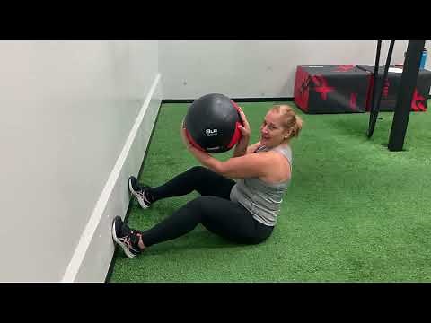 Week 3 Challenge: Med ball toss wall sit-up