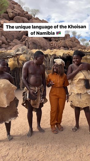 They speak the Khoekhoe language (like the Nama people) and the majority live in the northwestern regions of Namibia and is spoken in Namibia, Botswana, and South Africa. Clicks are used extensively in the vocabulary of Khoisan languages, and they are the initial sounds in approximately 7 percent of the words. The basic clicks are four: dental O, alveolar (, palatal (), and lateral (). #namibia #damara #afric