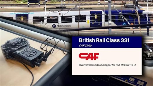 【转载 | 电磁录音频谱 | CAF IGBT-VVVF】英国铁路Class 331列车