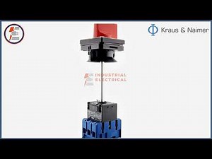 Kraus & Naimer On/Off Isolation Switch 600V 63A – Red/Yellow Handle KG64B K302