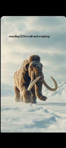 The King Of Ice The Wolly Mamoth #wollymammoth #nature&animals