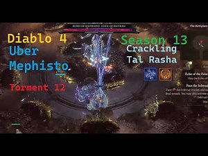 Diablo 4 Uber Mephisto Torment 12 Chain Lightning Sorc