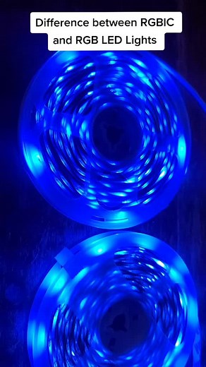 Difference between RGBIC and RGB LED Lights.#rgbicledstrip #rgblights #ledlights #homedecor #striplights