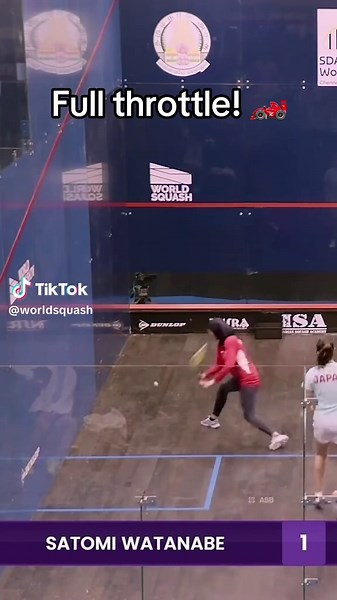 Intense Rally in SDAT Squash World Cup: Japan vs Iran