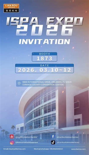 Trusted by 2000+ Mattress Brands Worldwide! Meet The Best Pocket Spring Machine at ISPA #expo 2026