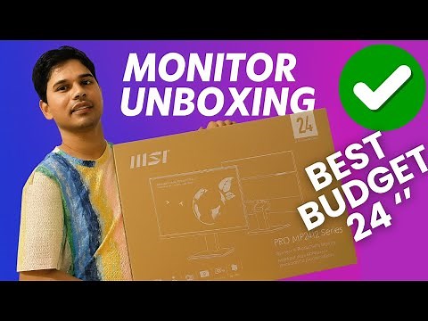 MSI Pro MP2412 Monitor Unboxing 🔥 | Best Budget 24" Monitor for Work & Gaming?