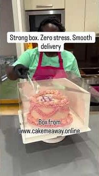 Cake delivery is safer with the right box