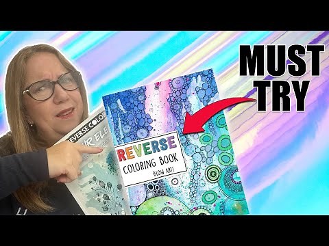 Trying a REVERSE COLORING BOOK for mindful relaxation!