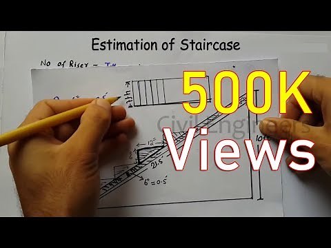 How to calculate Quantity of Staircase| Design of Staircase |