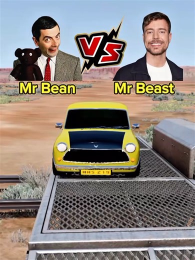 Mr Bean Takes on Mr Beast in BeamNG Drive Gameplay