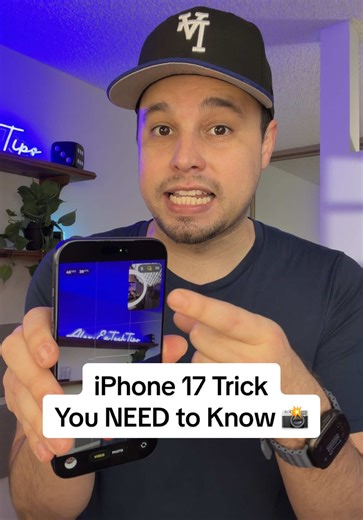Dual Capture is AMAZING 🙌🔥 You can enable this on iPhone 17, iPhone 17 Pro, iPhone 17 Pro Max, and iPhone Air ✅ 👆 if you have one of these iPhone models, this feature is a MUST TRY 💯 #iphonetips #iphone17 #iphone17promax #iphone17pro #iphoneair