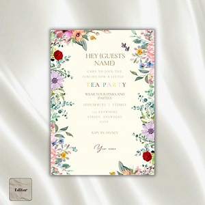 Editable Instant Download Party Invite - Etsy UK