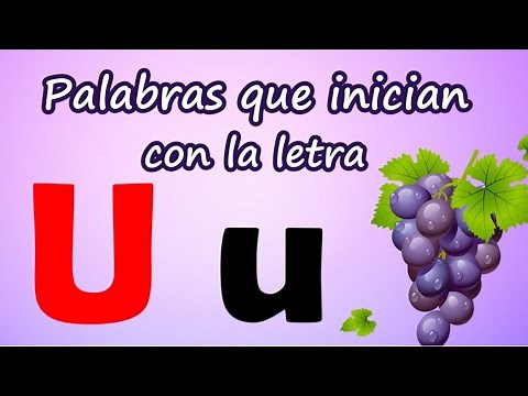 Palabras que inician con la letra U | Aprende a leer y escribir