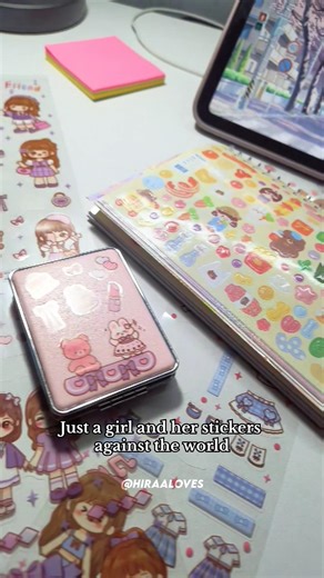 what do you mean I'm 22 so I can't play with stickers 😭 #girl #stickerart #stickerbook