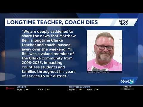 Fort Dodge and Clarke school districts mourn teacher Matthew Bell