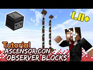 ¡Ascensor con Observer Blocks! (1.11+) [Tutorial de Redstone]