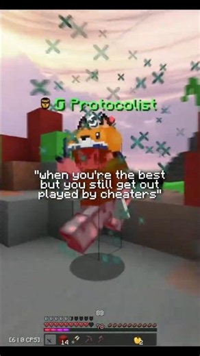 "when you're the best but outplayed by cheaters" #shorts #fyp #trending #minecraft #bedwars