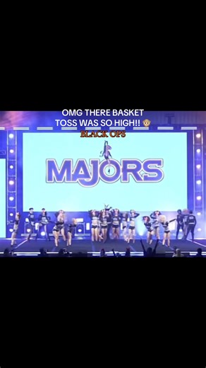 Omg her basket toss was so high! #🏆🥇🙊 #fyp#viral#allstarcheer#blackops