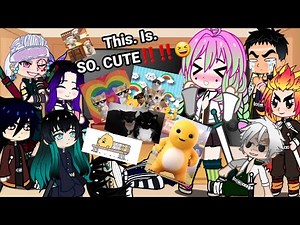 Hashiras react to Animals || Demon Slayer || Gacha Life Reaction ♡