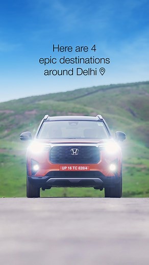 380K views · 929 reactions | Here are some of the best weekend getaway destinations near Delhi, where you can travel comfortably and safely in your Honda car. Don't forget to capture your fun travel moments and share your #HondaLove with us. #TravelWithHonda #HondaCars #HondaCarsIndia #ForTheLoveOfHonda #HondaElevate #AllNewElevate | Honda Car India | Facebook