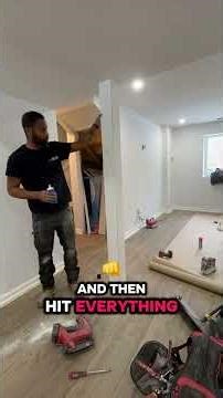 How we like to wrap basement post / columns