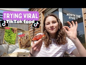 (Werbung) TRYING VIRAL TIKTOK FOODS 🤨👩‍🍳