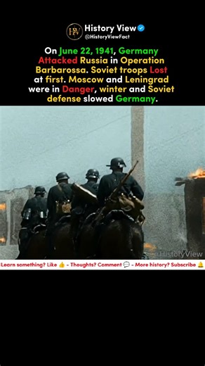 Germany Attacks Soviet Union #shortvideo #shorts