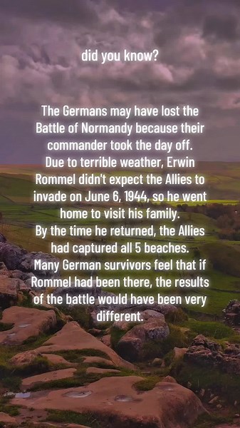 The Cost of Erwin Rommel's Day Off During D-Day