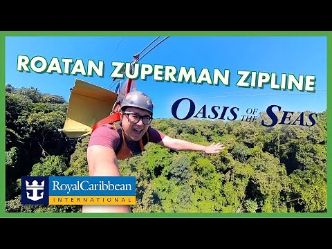 Flying on the Zuperman Zipline in Roatan, Honduras! (Royal Caribbean Oasis of the Seas Vlog)