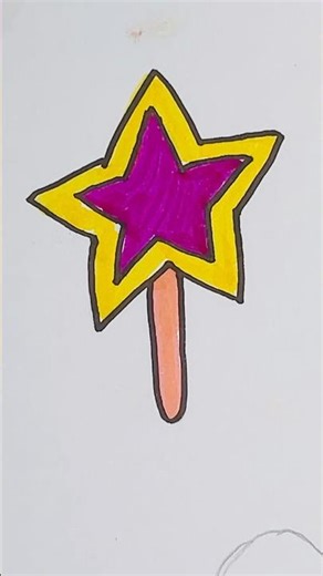 Easy star art drawing ideas for kids | kids drawing #shorts #trending #ytshorts #viralshorts #art