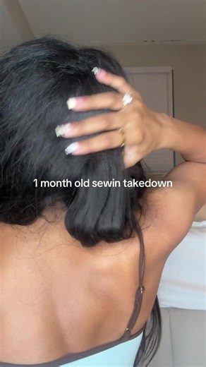 1 Month Old Sew-in Takedown: How My Fiancé Removed It