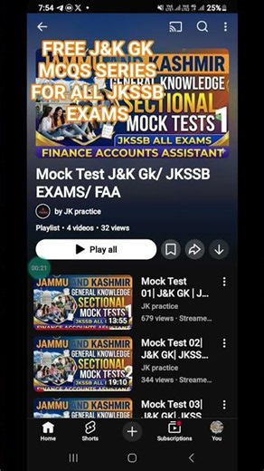 J&K GK MCQS BEST PLAYLISTS FOR ALL JKSSB EXAMS #jkssb