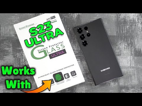 AmFilm Galaxy S23 Ultra Tempered Glass Screen Protector With Liquid Adhesive