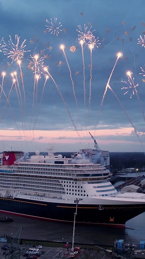 After years of hard work and construction, the Disney Wish set off on a magical and monumental maiden voyage. Making the Wish: Disney's Newest Cruise Ship is streaming on @Disney . #Disney100