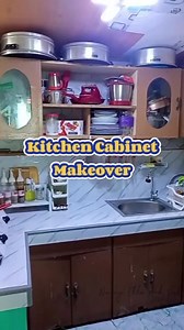 Kitchen cabinet makeover #diyprojects #diy #kitchen #makeover | Nanay Ella and Val