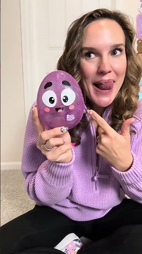 Hit the button and the egg gives you a hint where it’s hiding… then it sings when you find it 🐣🎶