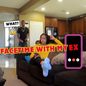 Facetiming my EX!!🤣*he got mad*🤬 | Cam & Nie