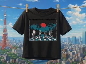 Anime Shirt – Demon Slayer Crossover Tee – Abbey Road Parody – Retro Japanese Graphic – Otaku Gift for Him Her - Etsy